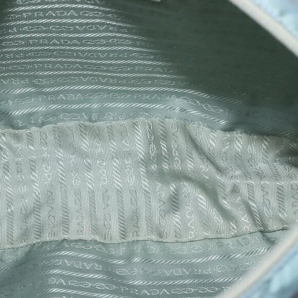 PRADA Shoulder Bag Nylon Light Blue Silver Auth BA5343 - Picture 10 of 16